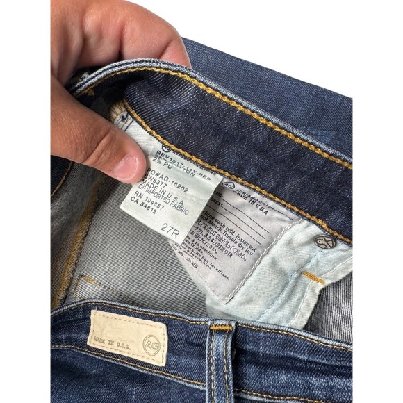 AG Adriano Goldschmied Women's Ballad Slim Boot Jeans Distressed 27R Stretch - Picture 4 of 7